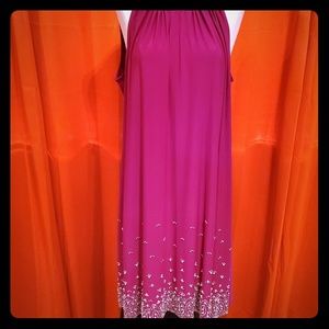 Jeweled pink dress